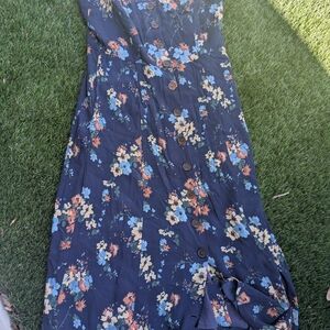 Floral Button-Down Dress